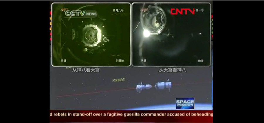 China Basks in Spaceship Docking Success
